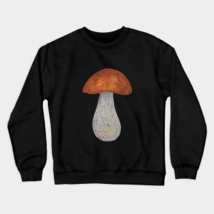 Brown cap mushroom fungi Crewneck Sweatshirt